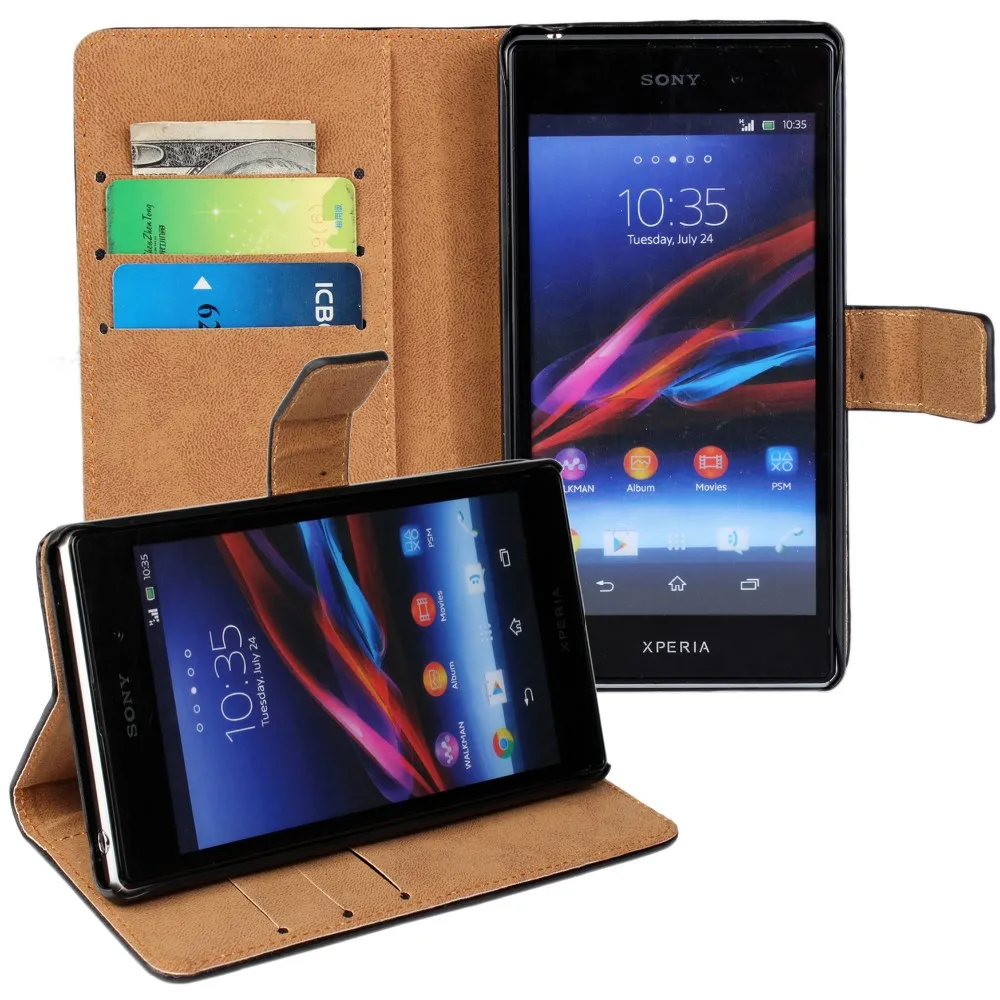 Чехол для sony Xperia Z Ultra Z C6603 Z1 Z2 Z3 Z4 Z5 X Compact XZ XZ1 XZ2 Premium XZ3 Чехол-книжка кожаный Hoesje Etui Coque