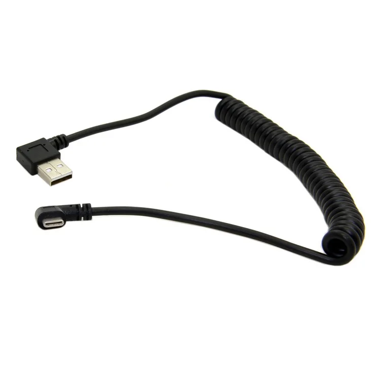 1 м 100 см 3 фута стрейч USB Тип c угол штекера прямоугольный 90 градусов 2 0 A штекер