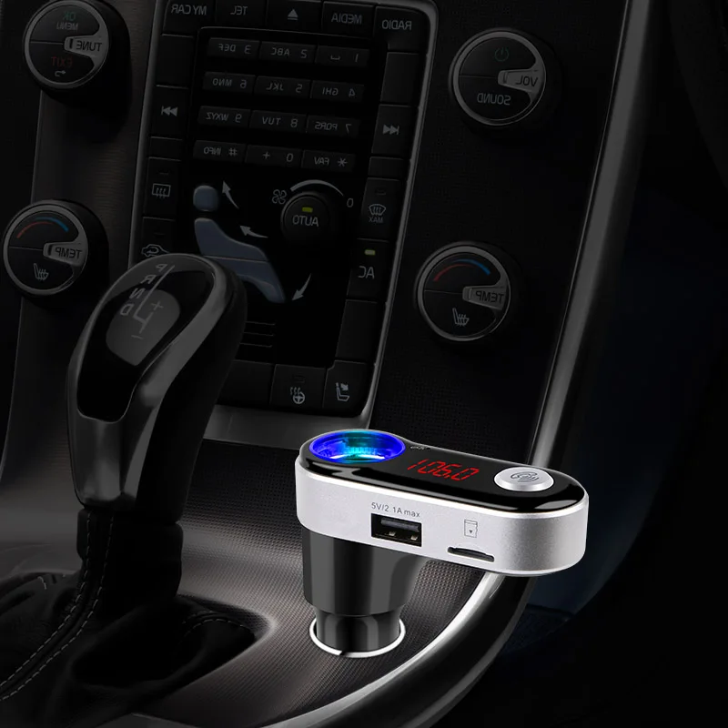 2017 Bluetooth гарнитура для авто MP3 плеера 5 В 2.1a громкой связи множество fm-передатчик USB