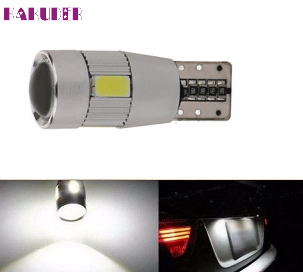 Новый 2x T10 194 W5W 5630 LED 6 SMD HID CANBUS безошибочный автомобильный боковой клиновидный