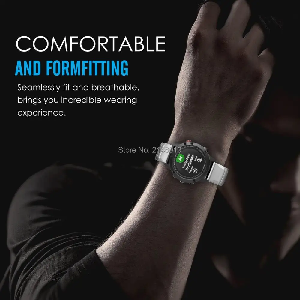 Нержавеющая сталь ремешок для ремешка для часов Easy Fit+ инструмент для Garmin Fenix 3/HR/5X/5S/5/Forerunner 935/пропадает 20 мм/22 мм/26 мм