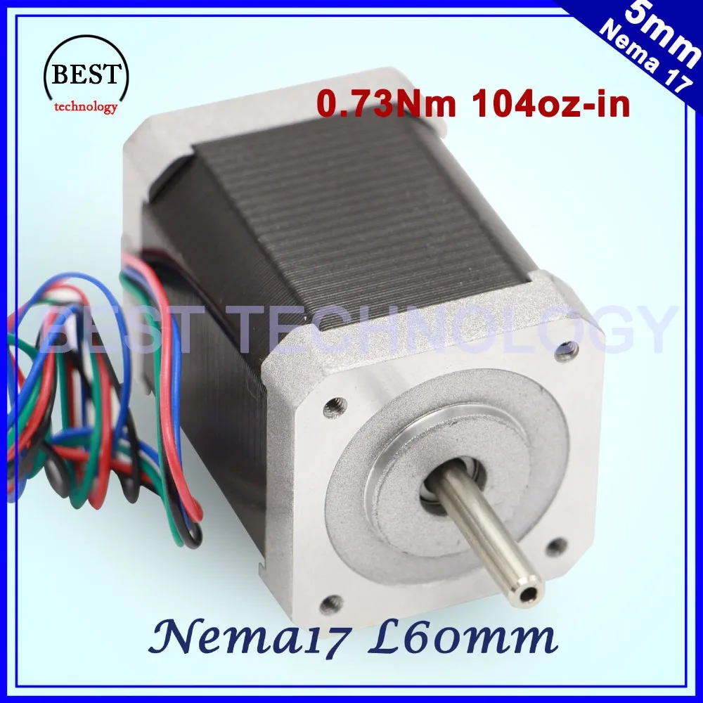 Nema17 шаговый двигатель 60 мм длина 1.7A 0.73Nm 7.3kg.cm 104Oz-in высокий крутящий момент Nema 17 шаговый двигатель 7.3kg.cm для 3D принтера