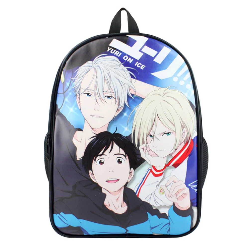 

New anime cosplay YURI!!!on ICE backpack YURI!!! on ICE canvas travel bag anime peripheral accessories unisex fashion bag