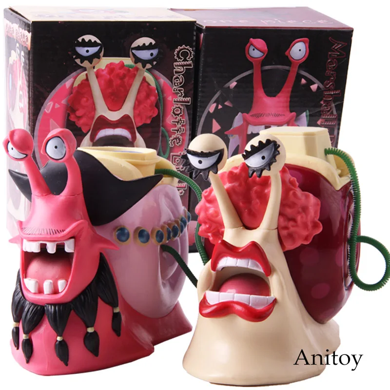 Аниме one piece Big Mom Charlotte Linlin/черная борода Marshall D Teach Den Mushi Phone ПВХ фигурка модель игрушка в подарок