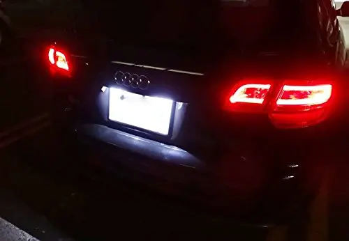 18SMD супер яркий светодиодный номерных знаков пригодный для Audi A4/S4 B7(8E. 8 H) 05-08 Нет ошибки O.B.C canbus Лицензия рама лампы