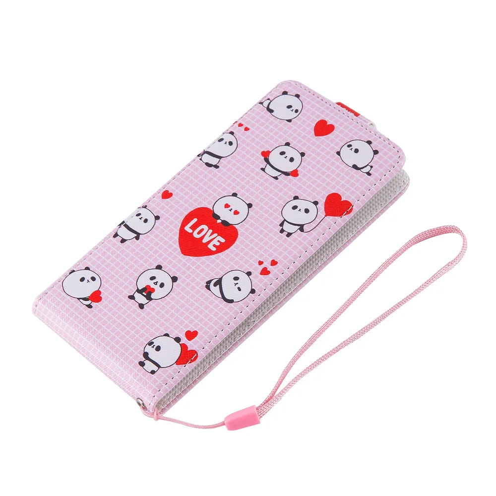 Fashion Cartoon Luxury up and down Stand Flip PU Leather Cover Plastic Back With Card Holders For HTC Desire 626G+ Case | Мобильные