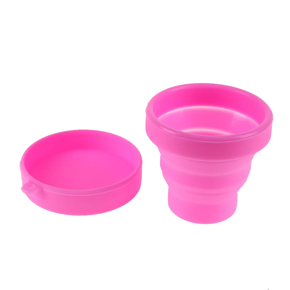 Открытый складной cupпутешествия силиконовый выдвижной складной tumblerful телескопический складной стакан для воды 8x8x2 см