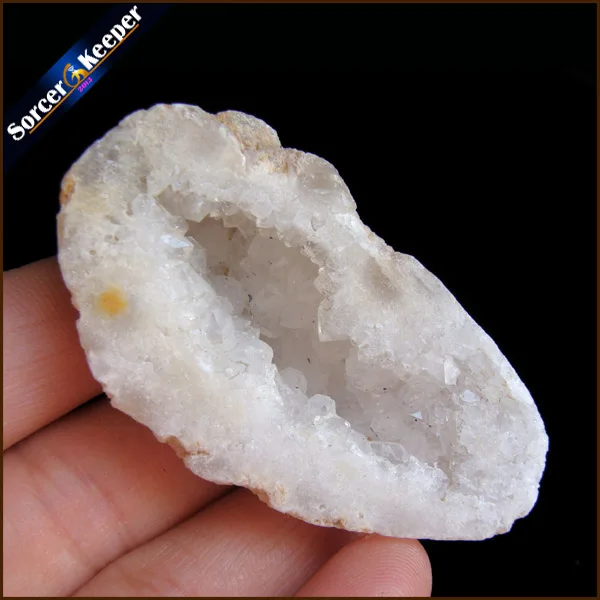 Природный камень форма яйца сырой геодезический кварц кристалл кластер Druzy Drusy