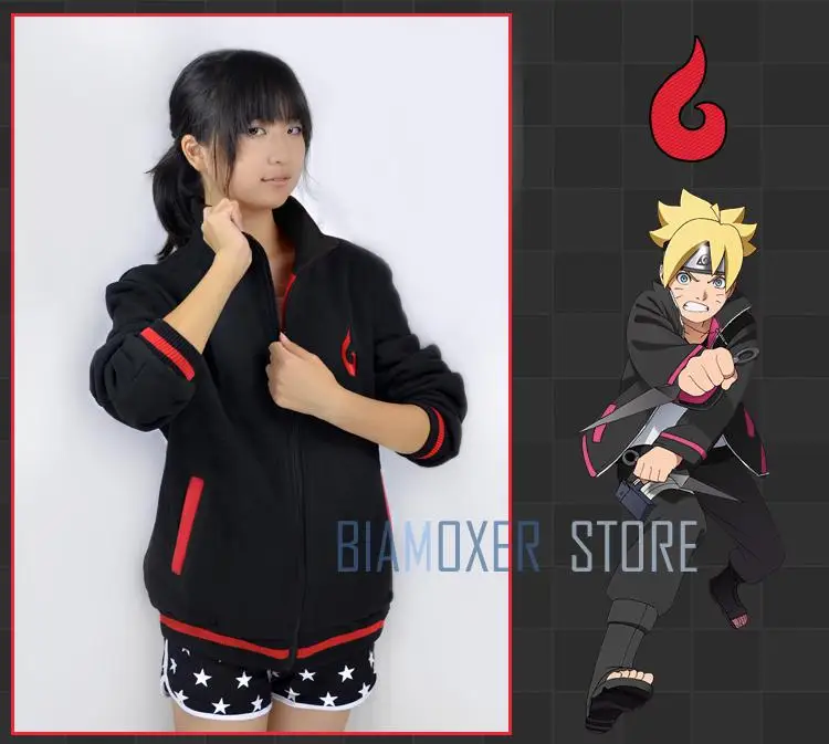 Аниме Наруто Узумаки боруто флисовые Косплей Костюм Boruto Повседневная Толстовка