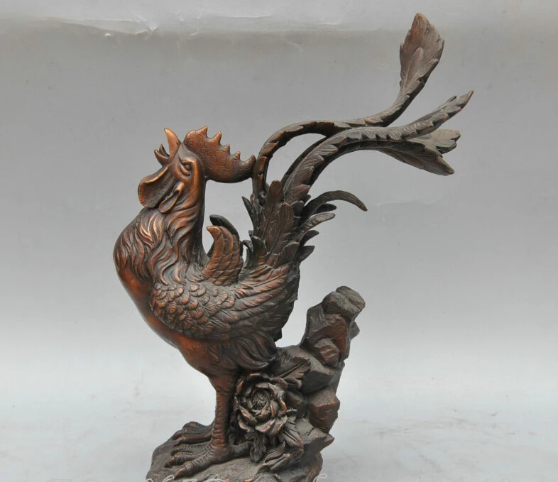ZSR 12 &quotкитайская Бронзовая скульптура в виде петуха | Дом и сад