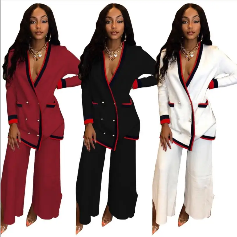 2019 Африканский брючный костюм женский топ с длинными рукавами одежда розовый