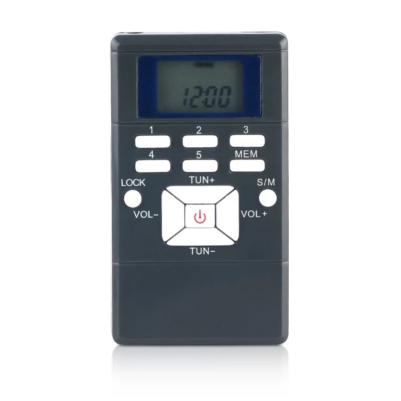 Цифровой FM радиоприемник с дисплеем двухканальный однодиапазонный музыкальный