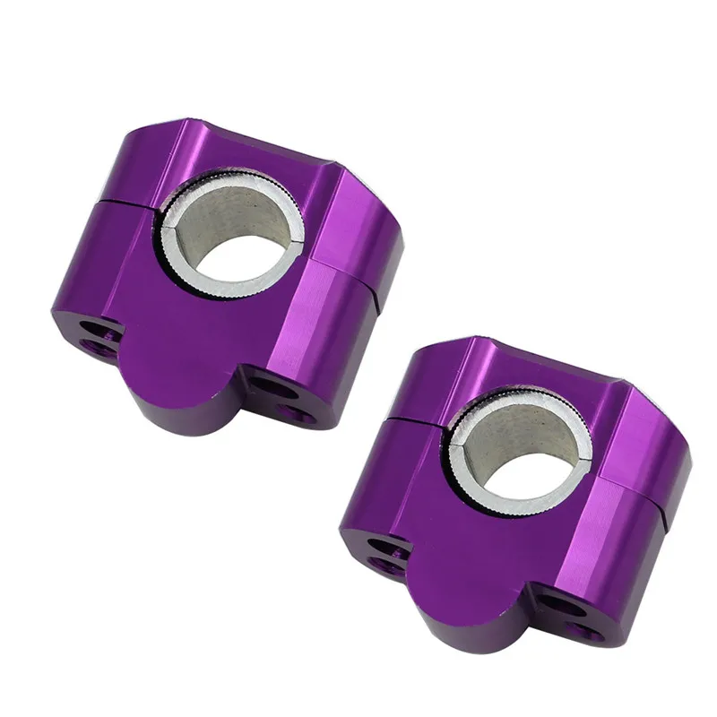 Purple 28 мм 1 1/" Жир Бар Руль Гора зажимы стояки MX мотокросса мотоцикл Пит Байк KTM EXC CRF YZF250 KLX РМЗ внедорожных - Цвет: Purple