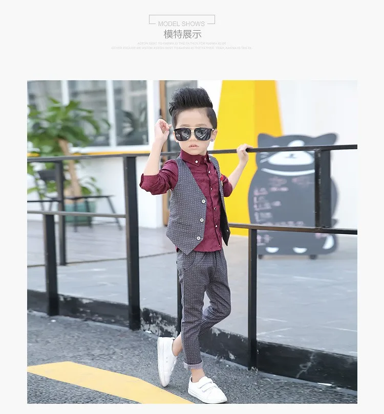 2018 Новый брендовый костюм для мальчиков официальные свадебные костюмы