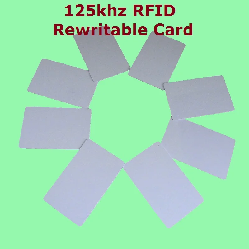 50 шт./лот Бесконтактный контроль доступа RFID 125 кГц перезаписываемые смарт карты