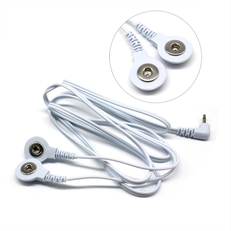 2-way wire 2 шт. массажные перчатки с кабелем волшебный импульсный проводящий для десятков машин по уходу за здоровьем Электрический акупунктурный Массажер для физиотерапии - Цвет: 2-way wire