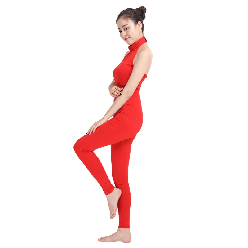 Ensnovo женские балетные костюмы Yogo Dance Unitard без рукавов женские s трико лайкра нейлон одежда из спандекса для танцев черный костюм гимнастика трико