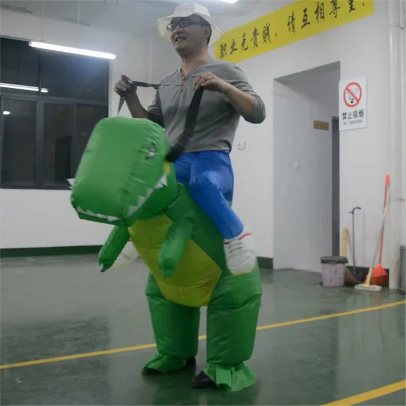 Nflatable костюм динозавра Дракон T-Rex нарядное платье для взрослых мужчин Рождество