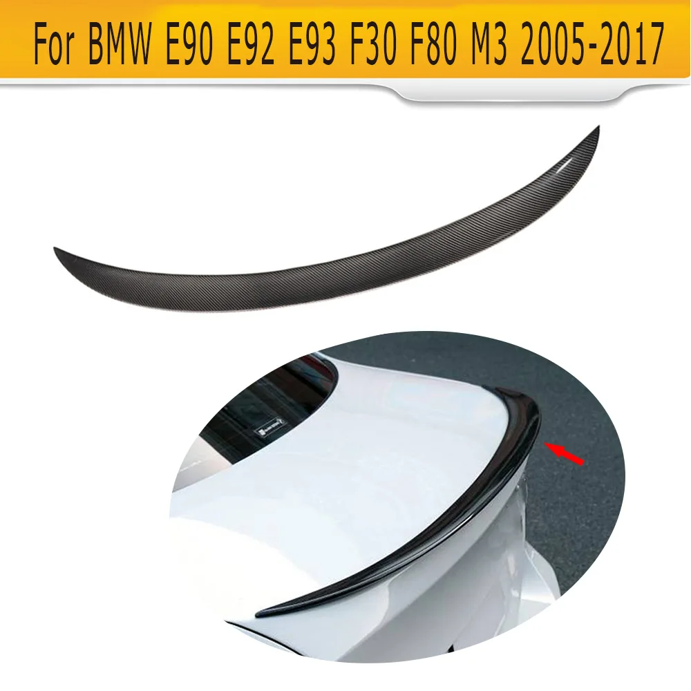 Карбоновое волокно для BMW E90 E92 E93 F30 F80 M3 2005 2017 Convertible M Sport 325i 335i|spoiler for bmw|wing spoilertrunk wing