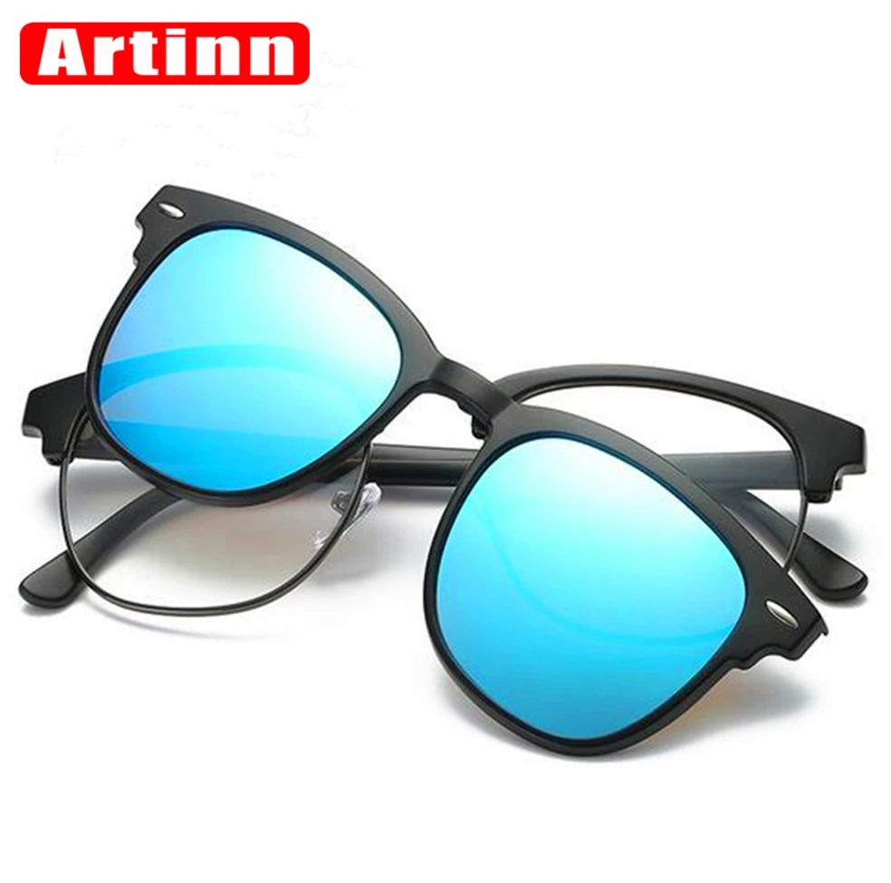 Очки солнцезащитные поляризационные 2 в 1 с магнитной застежкой|prescription eyeglasses|brand