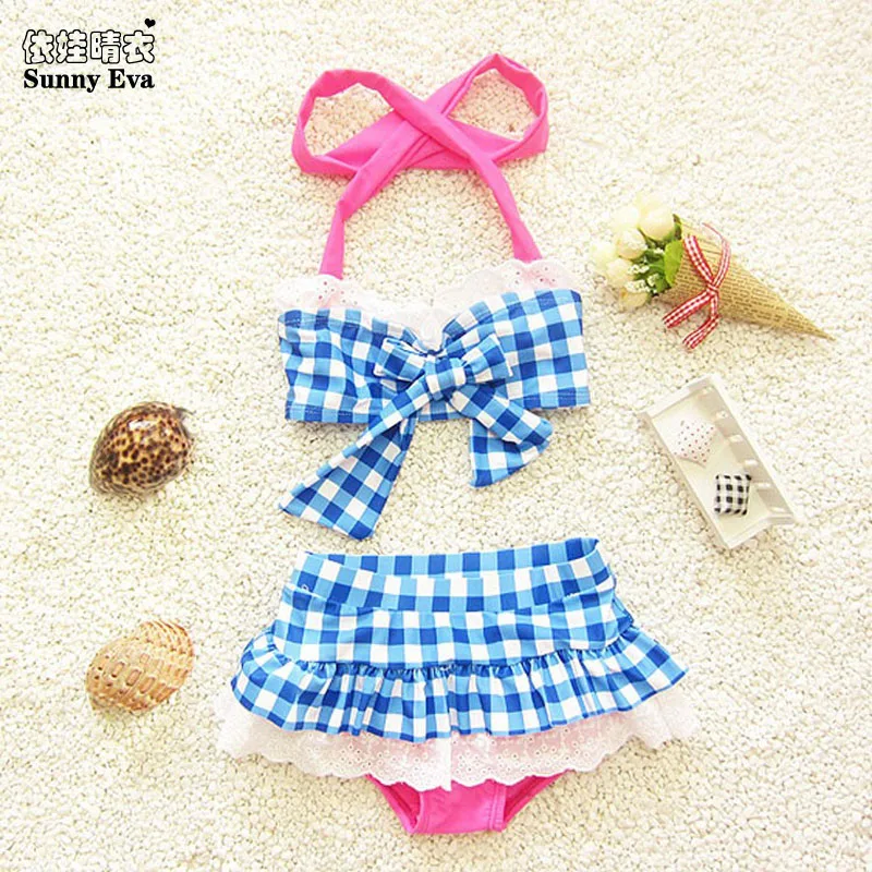 Солнечный eva детский купальник для девочек бикини плавания пляжная одежда детей