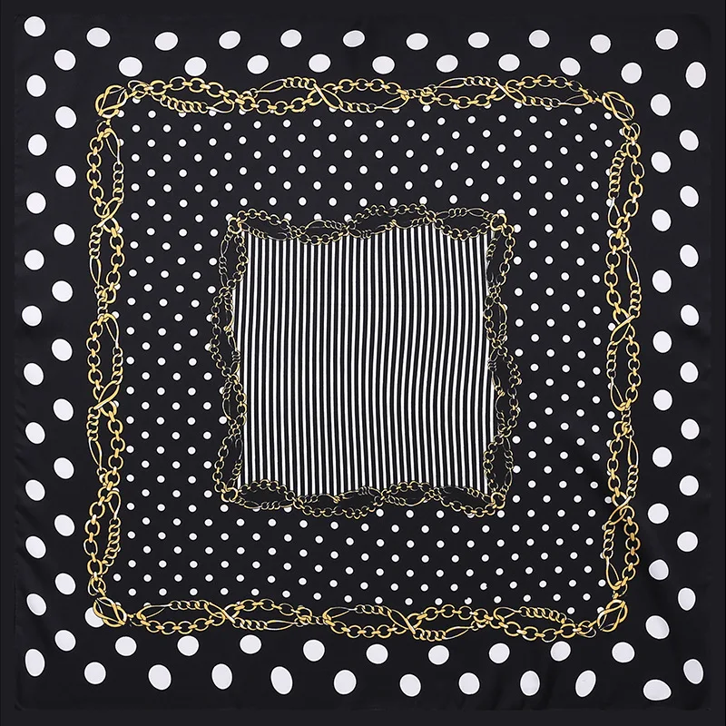 Toyoosky 2017 сезон: весна–лето горошек шарф Женщины саржевого шелковый квадратных