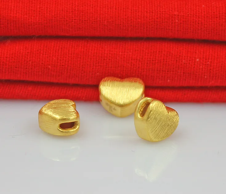 2 шт. лидер продаж ювелирные изделия начесом 24 К в форме сердца аллювиальные