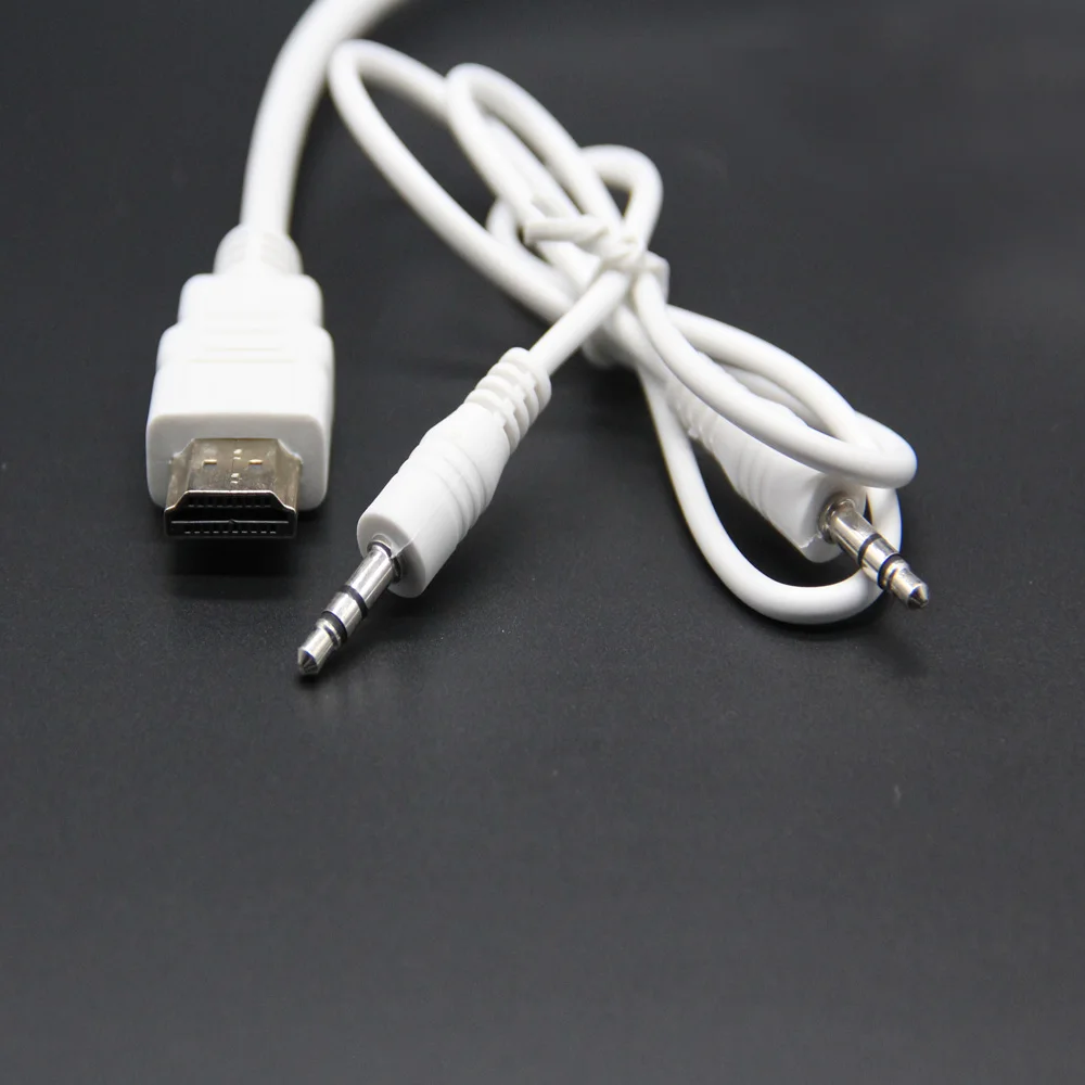 Видеоадаптер HDMI совместимый с VGA штекер гнездо HD ТВ монитор для XBOX 360 PS3 3 5 мм