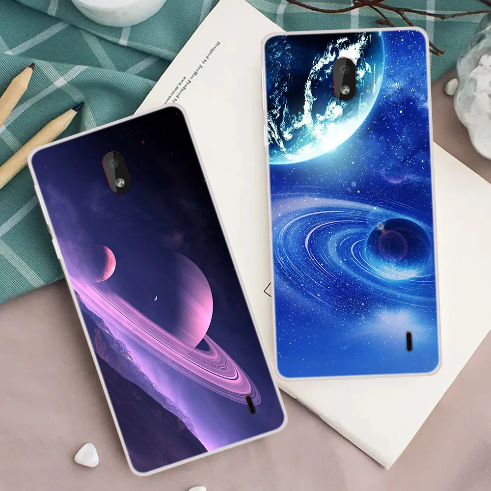 Чехол для телефона Nokia 1 Plus мягкий чехол с рисунком звездного неба Луны 2019 TA 1130 1111