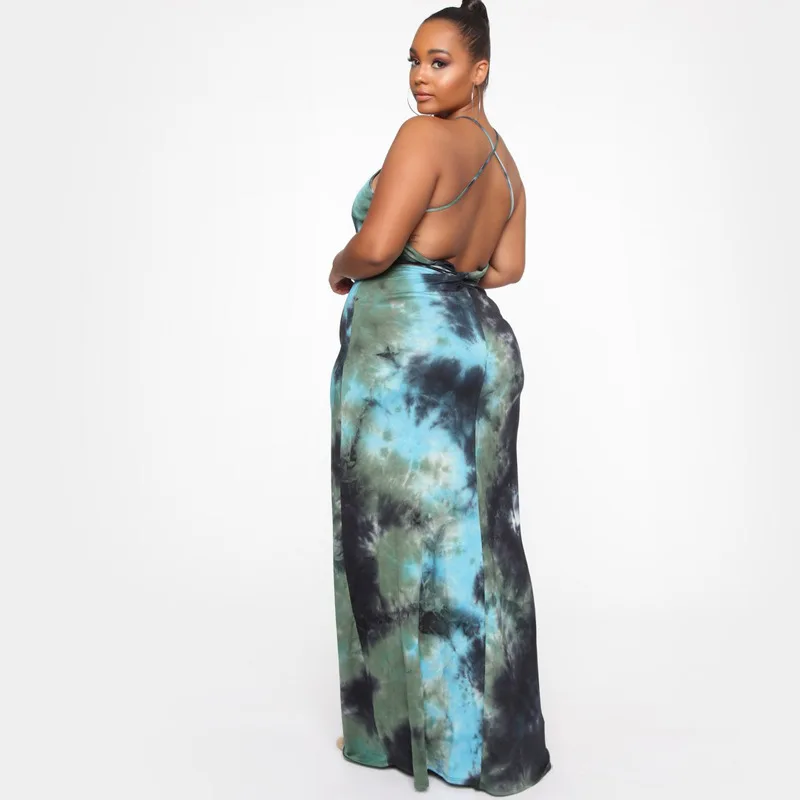 Платье Laughido женское винтажное облегающее большого размера с завязками и