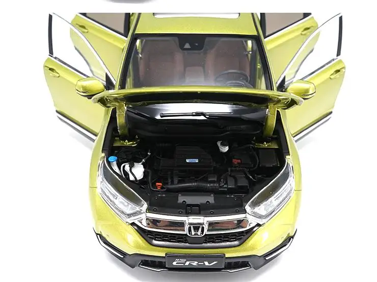 Honda новая CRV модель автомобиля 1:18 передовая Коллекция игрушечных автомобилей из сплава, литая металлическая модель, 6 открытых дверей