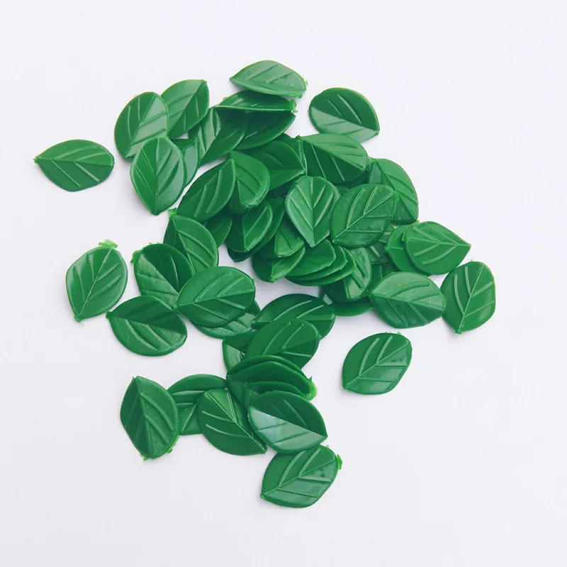 Happy Monkey 50pcs/pack Slime Supplies Charms Toy Mini PVC Pretend Leaves Addition DIY Filler Decor For Fluffy Cloud Clear Slime