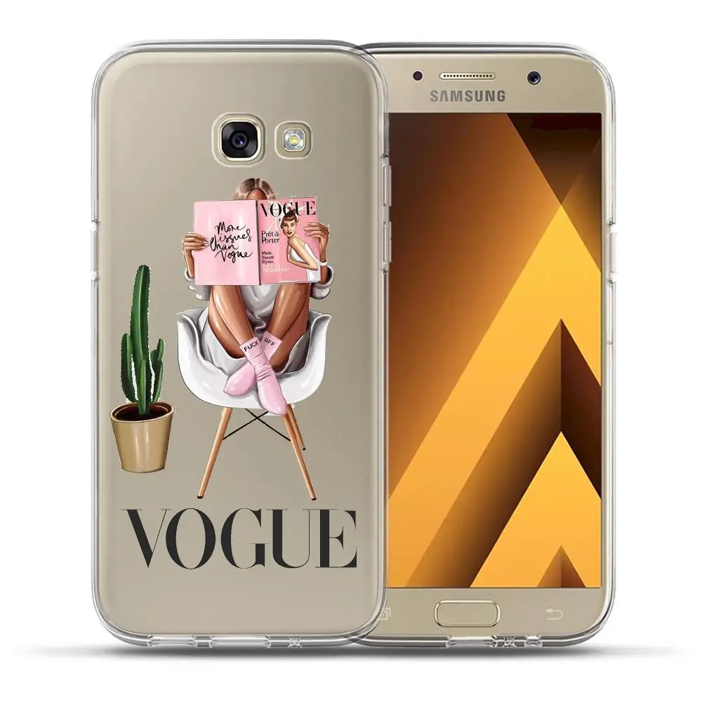 Чехол-бампер с принтом для мамы и дочки, королевы, для samsung Galaxy A3 A5 A7 A6 A8 Plus A8+ A9, мягкий силиконовый чехол из ТПУ Etui - Цвет: 6128