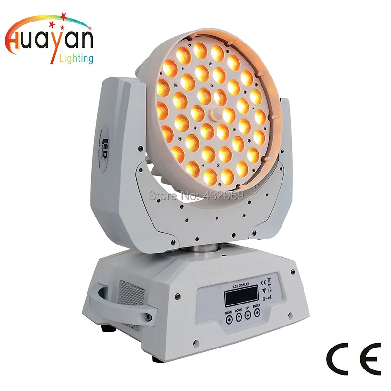 Светодиодная лампа с 3 кольцами 36*18 Вт rgbwa + uv 6 в 1|light up rave shirts|product funnyproduct lighting kit |