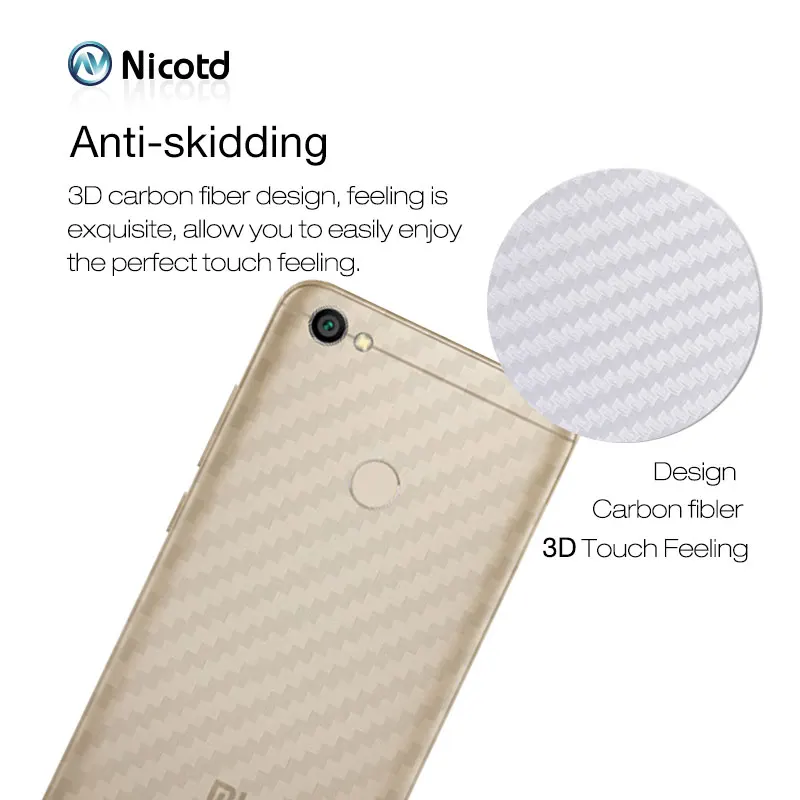 Nicotd углеродное волокно 3D мягкая пленка для Xiaomi Redmi note 5 pro plus прозрачная защитная