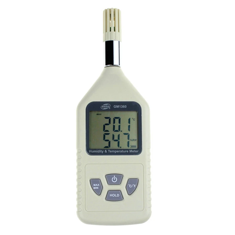 

DHL/Fedex 50PCS GM1360 High Accuracy Digital Temperature Hygrometer -10 To 50 Degrees C Industrial Temperature Hygrometer