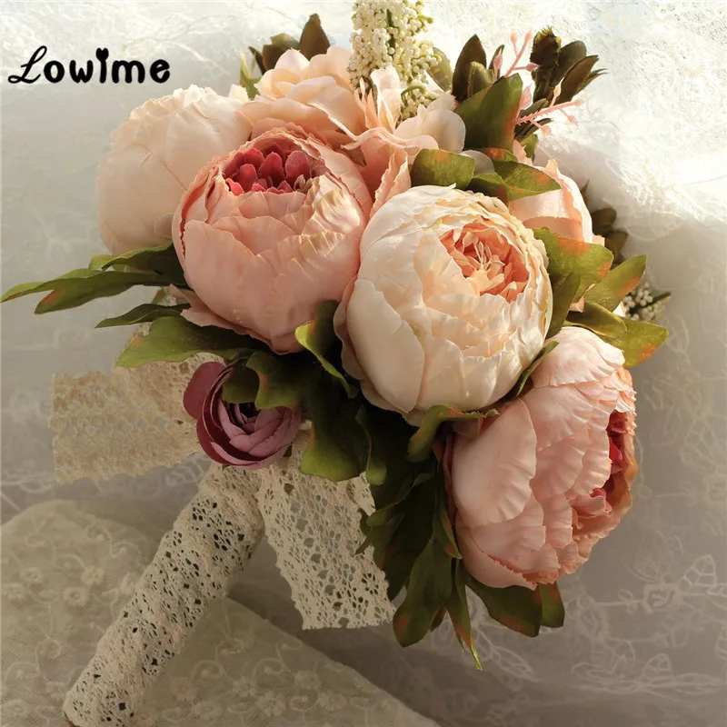 Винтажный Искусственный Свадебный букет в западном стиле невесты бутик