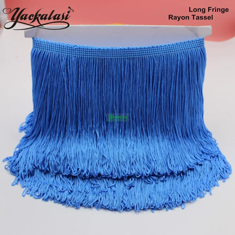 YACKALASI 10 м/лот бахрома кисточка цвета шампанского вискоза мягкая петля низ