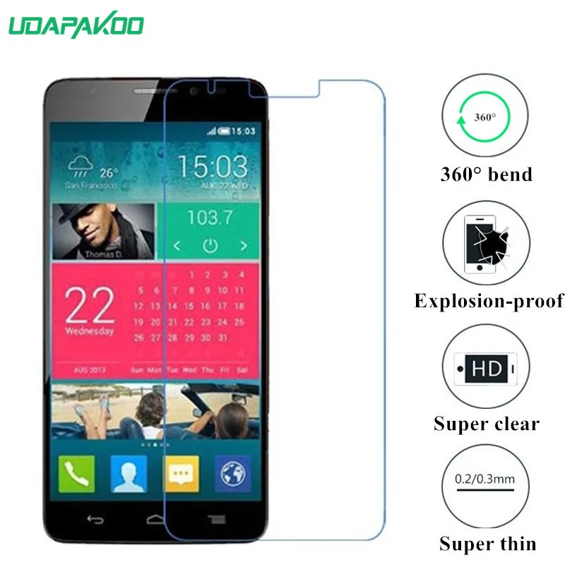Udapakoo прозрачная закаленная (мягкое стекло) пленка для Alcatel One Touch Idol X S950 6040D нано