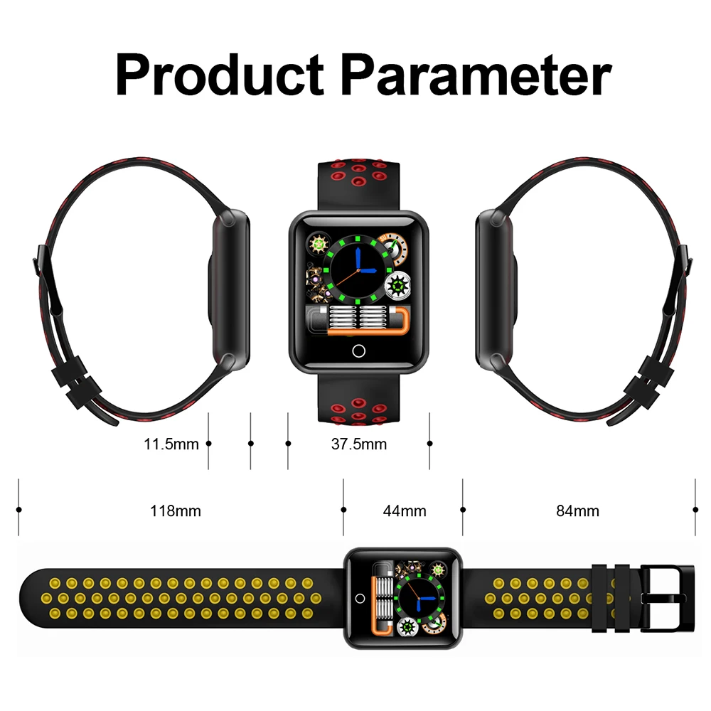 Makibes CK01 Smart Band Для мужчин 1 54 Цвет Экран Фитнес трекер часы кровяное давление IP68