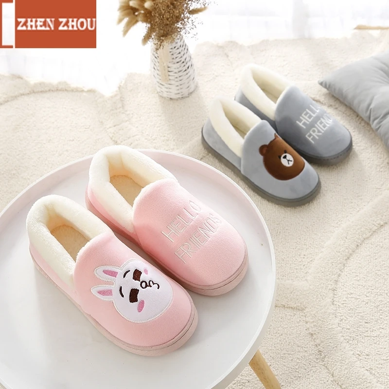 Zhenzhou2019 модная домашняя обувь хлопковая с героями мультфильмов домашние