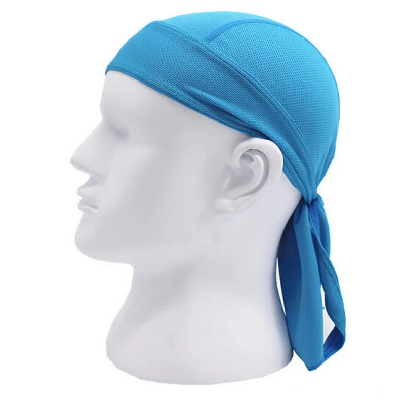 Sky Blue Дышащая многофункциональная Мужская велосипедная повязка на голову велосипедная бандана пиратский платок на голову Беговая шапочка для верховой езды - Цвет: Sky Blue