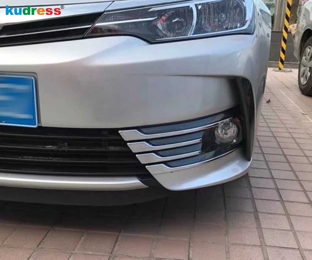 Для Toyota Corolla 2017 2018 Facelift хромированный передний противотуманный бампер свет