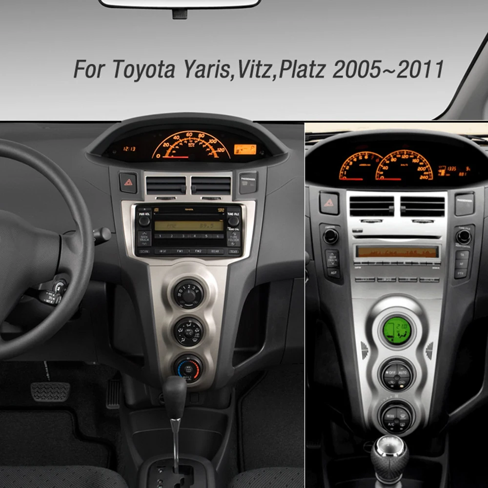 Автомагнитола для Toyota Yaris Hatchback Vitz Platz 2005 2011 рамка автомобильная DVD панель