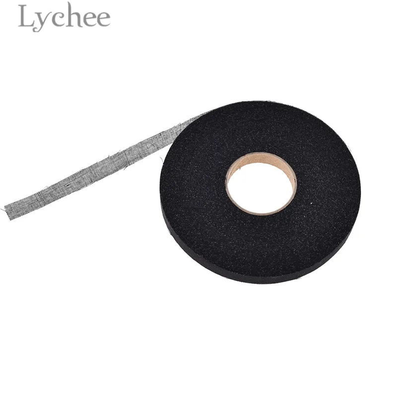 Lychee 50 м прокладочная лента черно-белая тканевая лента Железная на лоскутной технике DIY Швейные принадлежности для одежды