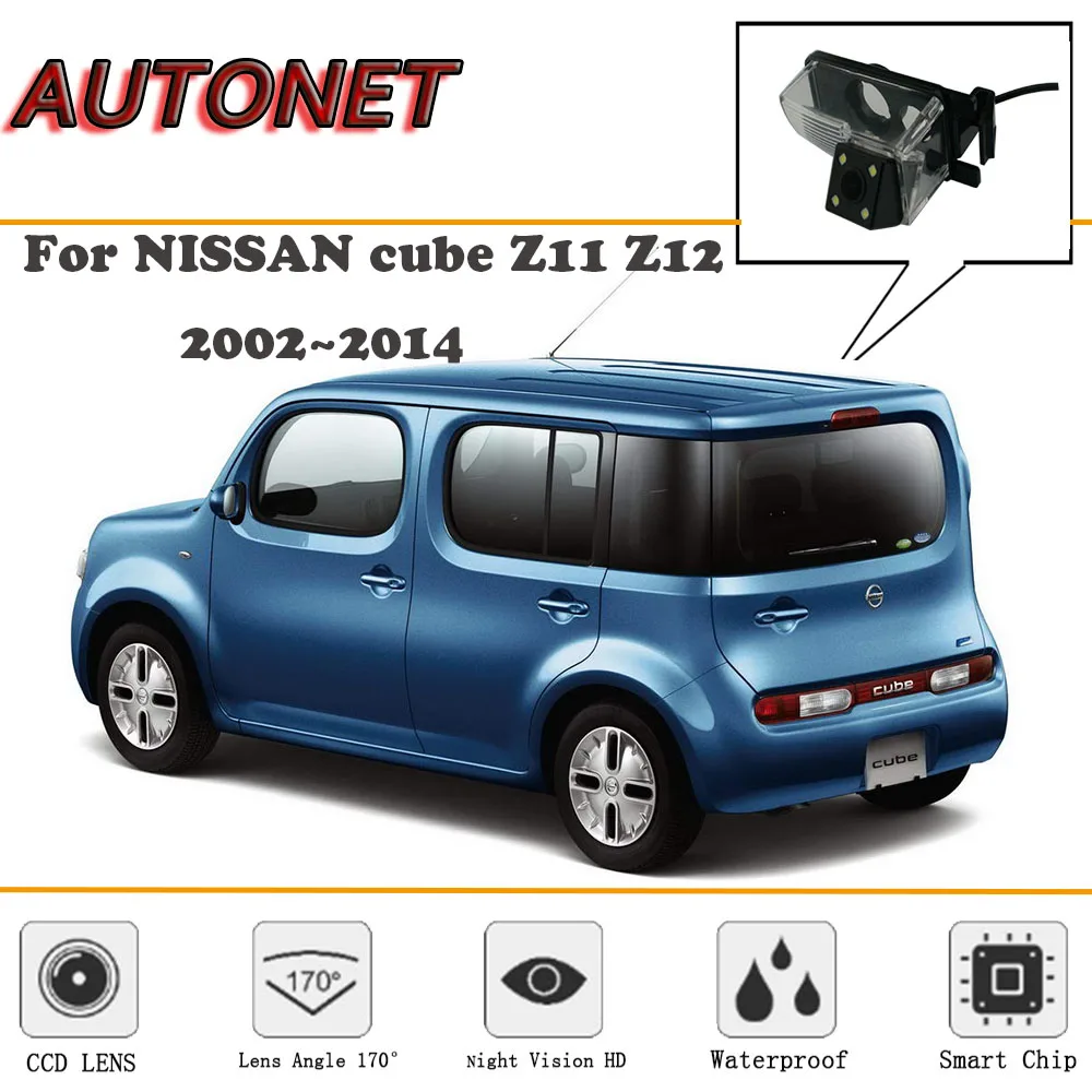 Камера заднего вида для NISSAN cube Z11 Z12 2002 ~ 2014 CCD ночного видения камера резервная