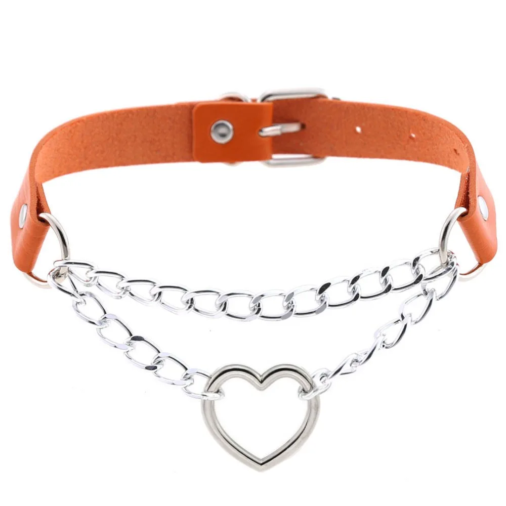 DIEZI Винтаж пикантные тассель цепь Цепочки и ожерелья Для женщин; готическая обувь в стиле «панк»; заявленное фирмой колье Сердце Цепочки и ожерелья s Косплэй аниме ювелирные изделия в стиле Harajuku