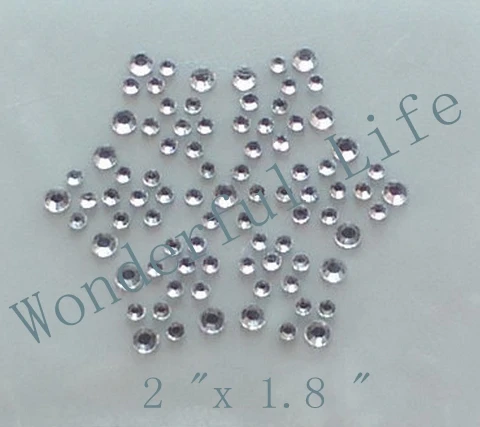 Бесплатная доставка кристально чистое стекло Снежинка блестящие стразы