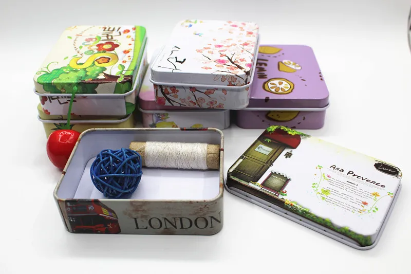 16 шт./лот милый мультяшный чехол для покера | Подарочная металлическая коробка