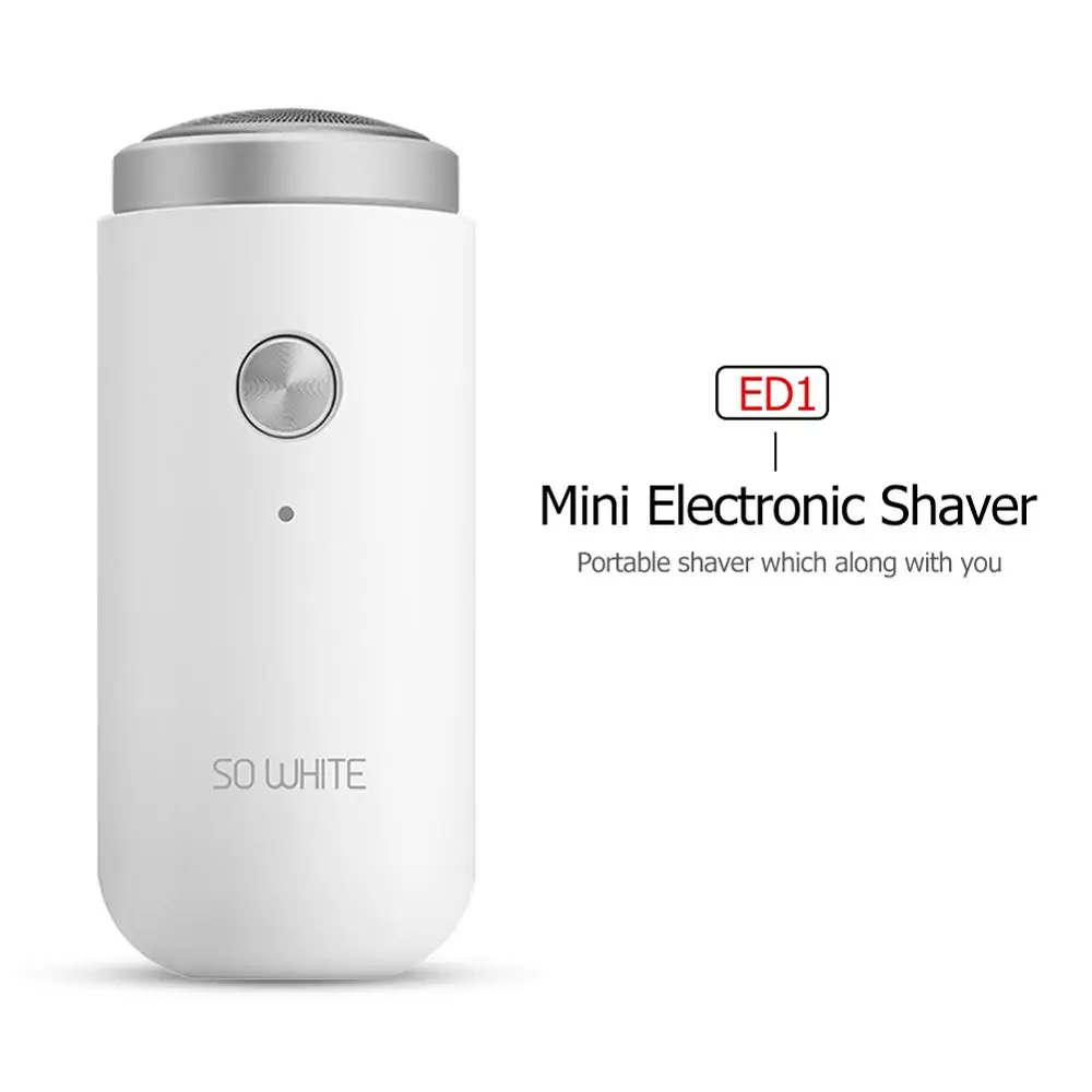 Xiaomi Mijia электробритва для мужчин SO WHITE ED1 USB перезаряжаемая бритва мини Водонепроницаемый триммер для бороды бритва Парикмахерская бритва